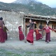Des pratiquants du Bouddhisme tibétain