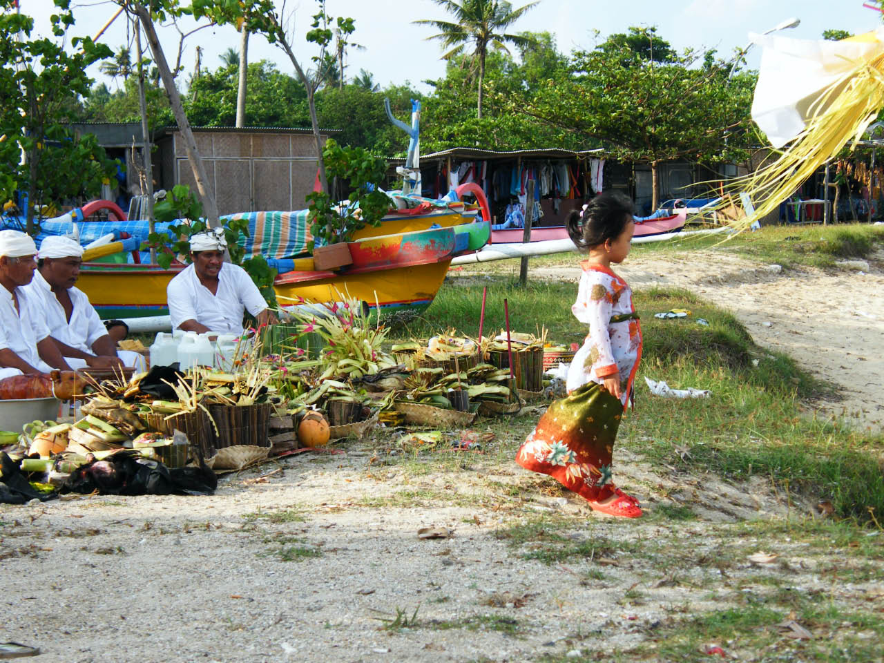 Bali crémation - dispersion des cendres