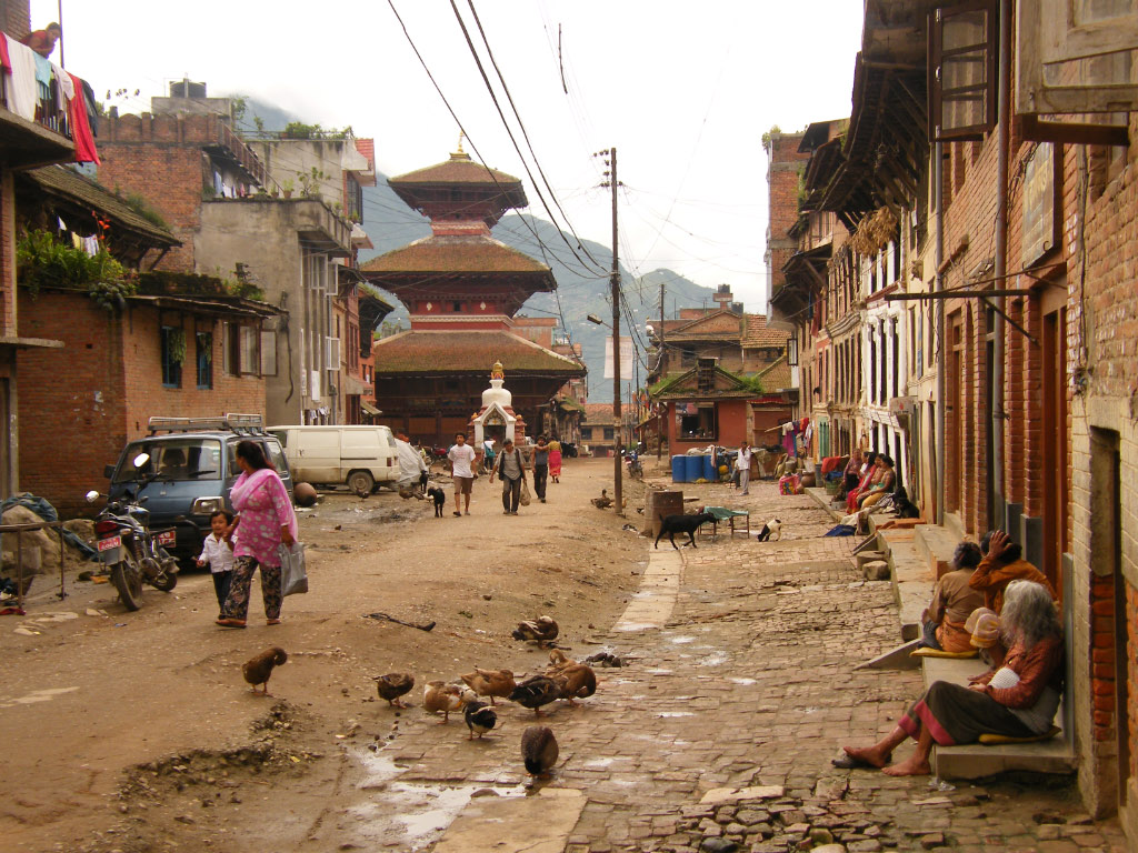 village Newar dans les environs de Katmandou